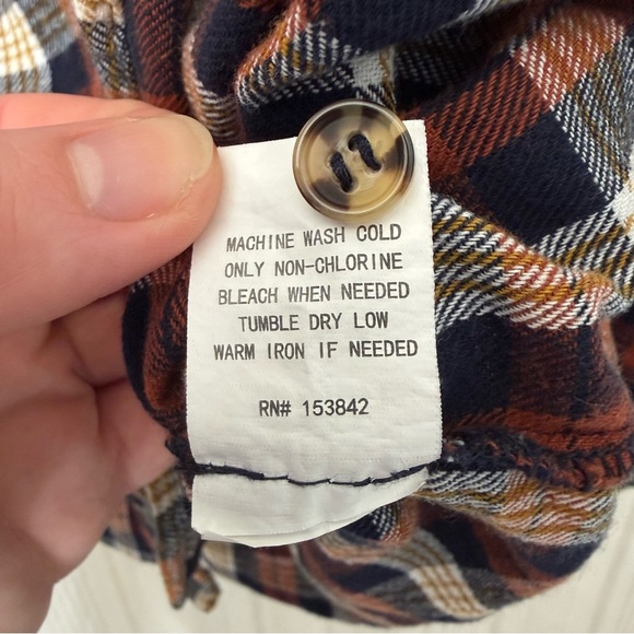 Mello Day button up cotton plaid flannel - Picture 7 of 7